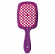 Janeke Hair Brush Rectangular Small Purple Щётка для волос маленькая - 10