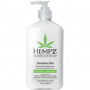 Hempz Sensitive Skin Herbal Body Lotion Увлажняющее молочко для чувствительной кожи