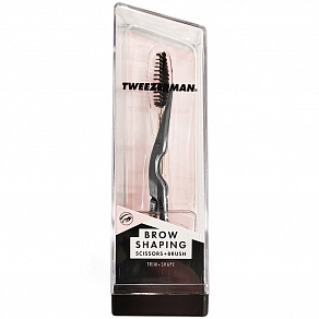 Tweezerman Brow Shaping Scissors & Brush Ножницы для оформления бровей с кисточкой 2914-LLT