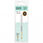 QVS Slant Tip Tweezers Пинцет для бровей со скошенными кончиками и заточкой