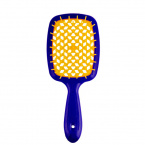 Janeke Hair Brush Rectangular Blue-Yellow Щётка для волос