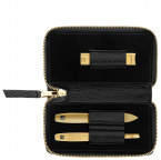 Zwilling Twinox Gold Leather Case Black 3pcs Маникюрный набор