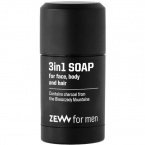 ZEW 3 in1 Soap for Face, Body, Hair with charcoal Мыло 3 в 1