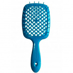 Janeke Hair Brush Rectangular Small Blue Щётка для волос маленькая