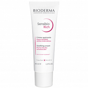 Bioderma Sensibio Rich Soothing Cream Насыщенный успокаивающий крем