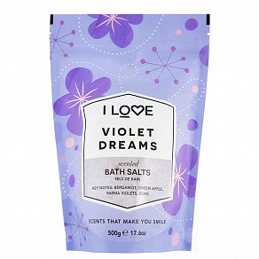 I LOVE Signature Violet Dreams Bath Salts Соль для ванн «Фиолетовые мечты»