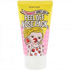 Dewytree Strawberry Honey Jam Peel Off Nose Pack Маска-пленка для очищения пор