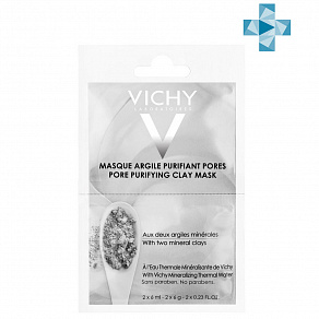 Vichy Pore Purifying Clay Mask With Two Mineral Маска для лица очищающая поры