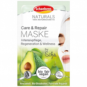 Schaebens Naturals Care & Repair Натуральная маска с маслом авокадо уход и восстановления