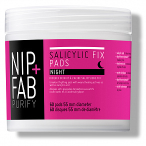 NIP+FAB Salicylic Night Очищающие диски для лица с салициловой кислотой ночные