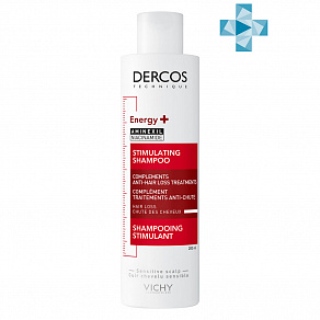 Vichy Dercos Energising Fortifying Shampoo Тонизирующий шампунь против выпадения волос