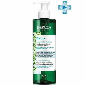 Vichy Dercos Nutrients Detox Purifying Shampoo Глубоко очищающий шампунь
