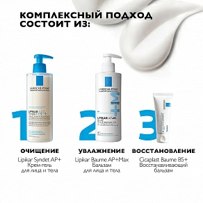 La Roche Posay Lipikar Balm AP+Max Бальзам тройного действия для сухой кожи, склонной к атопии - 4
