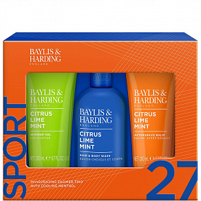 Baylis&Harding Citrus, Lime&Mint Men's Invigorating Shower Trio Gift Set Y23 Подарочный набор