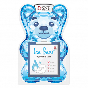 SNP Ice Bear Hyaluronic Маска тканевая для лица охлаждающая увлажняющая