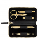 Zwilling Twinox Gold Leather Case Black 5pcs Маникюрный набор