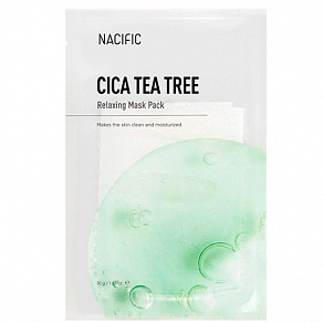 Nacific Cica Tea Tree Relaxing Mask Pack Расслабляющая маска с экстрактом центеллы азиатской
