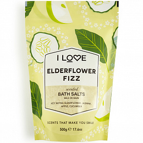 I LOVE Signature Edelflower Fizz Bath Salts Соль для ванн с ароматом бузины