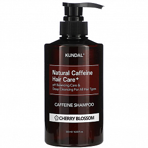 Kundal Natural Caffeine Hair Care+ Shampoo Шампунь против выпадения волос и ухода за кожей головы