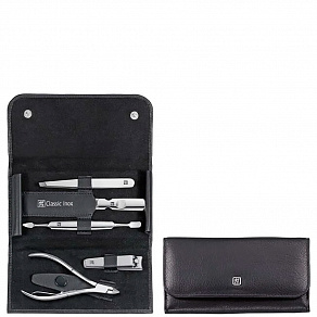 Zwilling Classic Inox Leather Case Black 5pcs Маникюрный набор