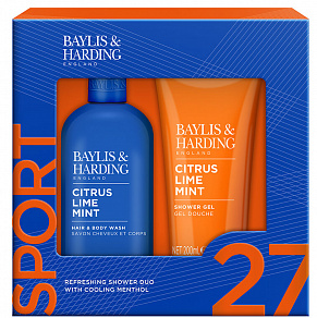 Baylis&Harding Citrus, Lime&Mint Men's Refreshing Shower Duo Gift Set Y23 Подарочный набор