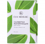 Eva Mosaic Матирующие салфетки для лица с экстрактом зеленого чая