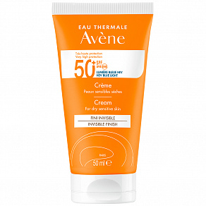 Avene Sun Cream Spf 50+ Sensitive and Dry Skin Солнцезащитный крем для сухой кожи с SPF50+