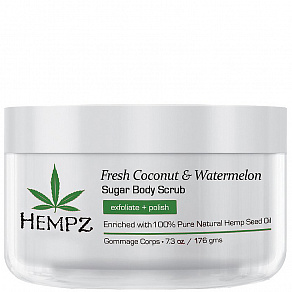 Hempz Fresh Coconut & Watermelon Herbal Sugar Body Scrub Скраб для тела Кокос и Арбуз