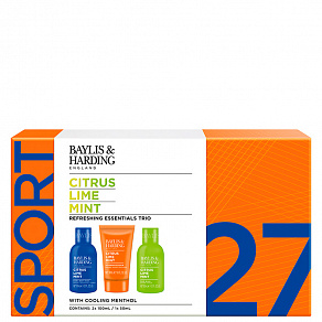 Baylis & Harding Citrus, Lime & Mint Men's Refreshing Essentials Trio Gift Set Y23 Подарочный набор