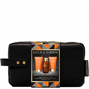Baylis & Harding Black Pepper & Ginseng Men's Luxury Wash Bag Gift Set Y23 Подарочный набор