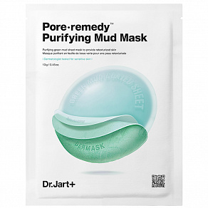 Dr. Jart+ Dermask Pore·remedy Purifying Mud Mask Обновляющая маска для лица с зеленой глиной